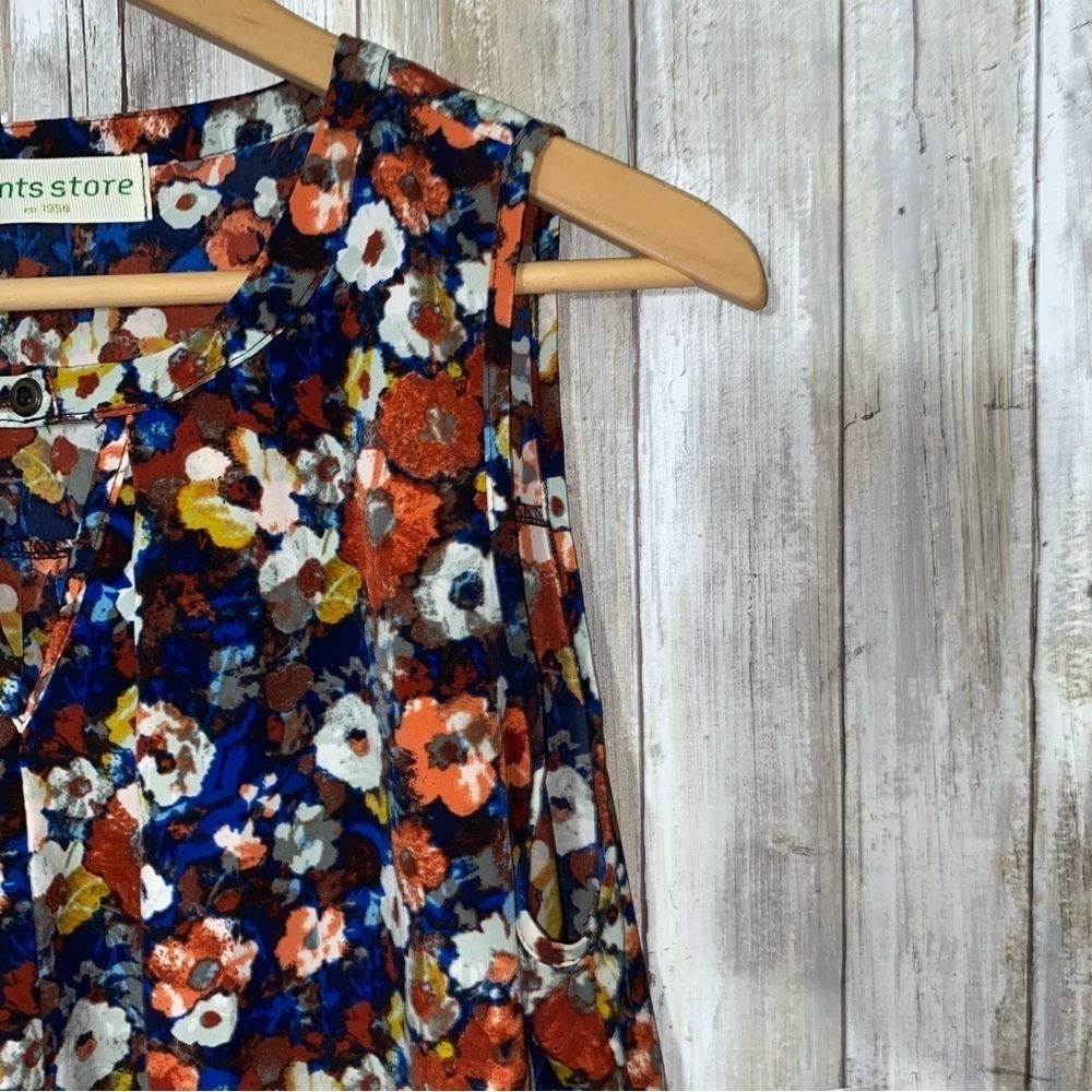 Pants Store Floral Jackie Sleeveless High Low Blouse - Picture 3 of 7